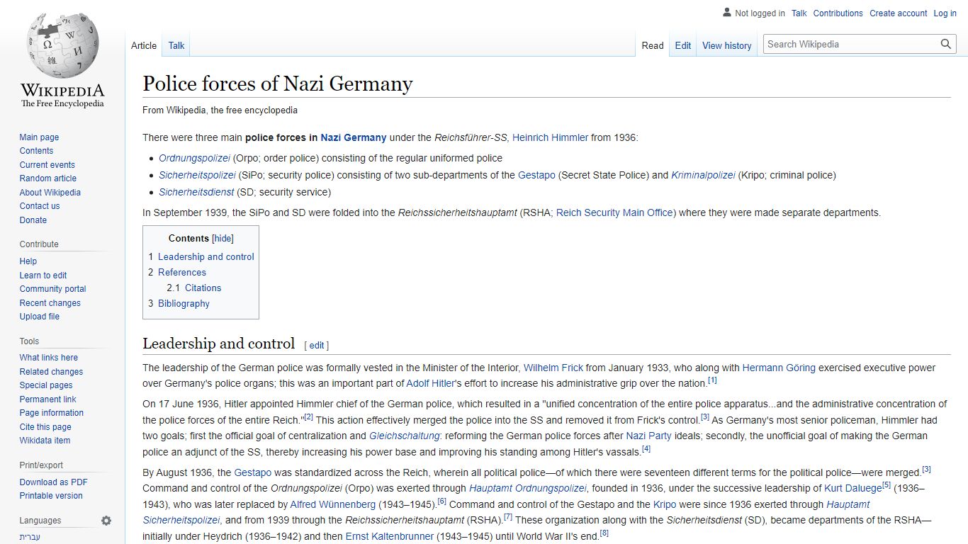 Police forces of Nazi Germany - Wikipedia