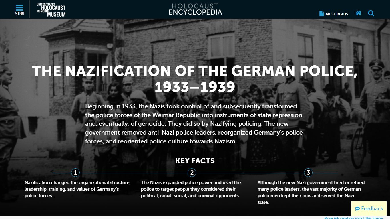 German Police in the Nazi State | Holocaust Encyclopedia