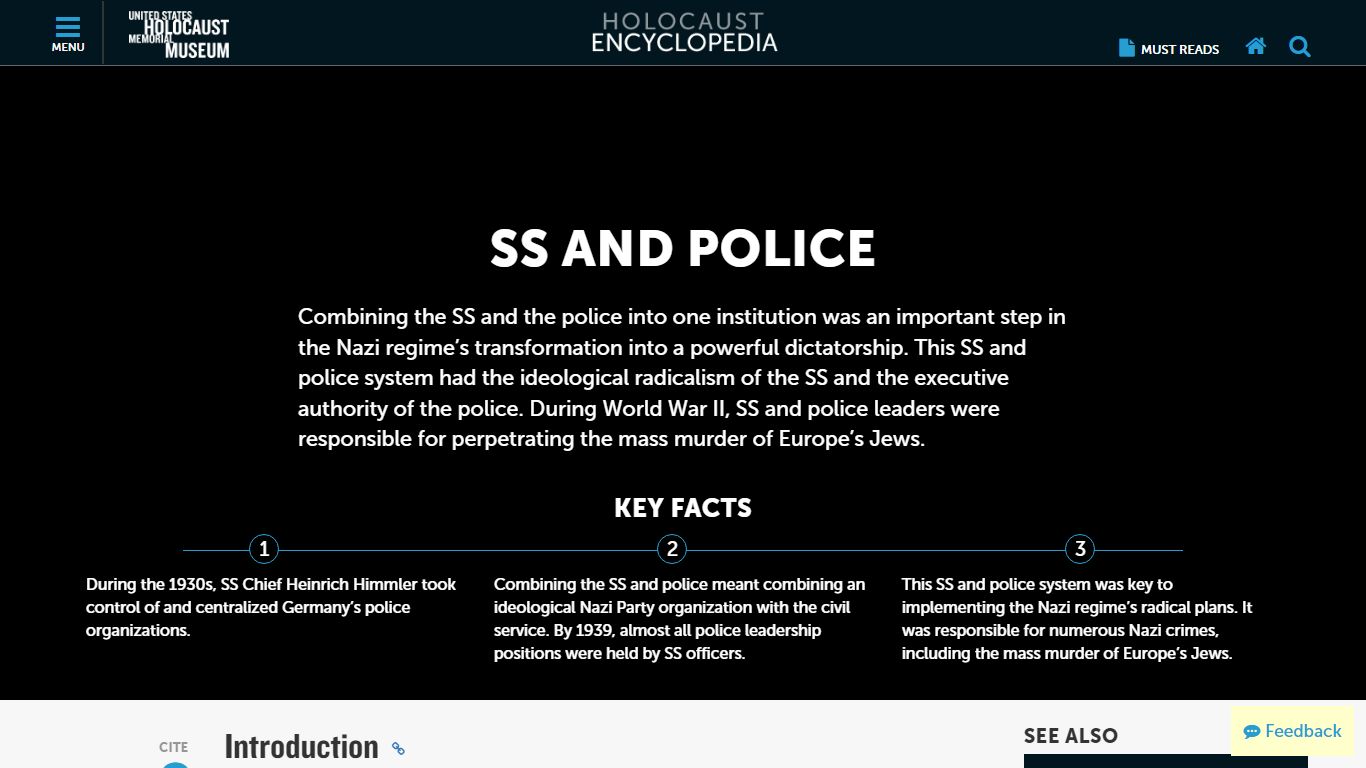 SS and Police | Holocaust Encyclopedia